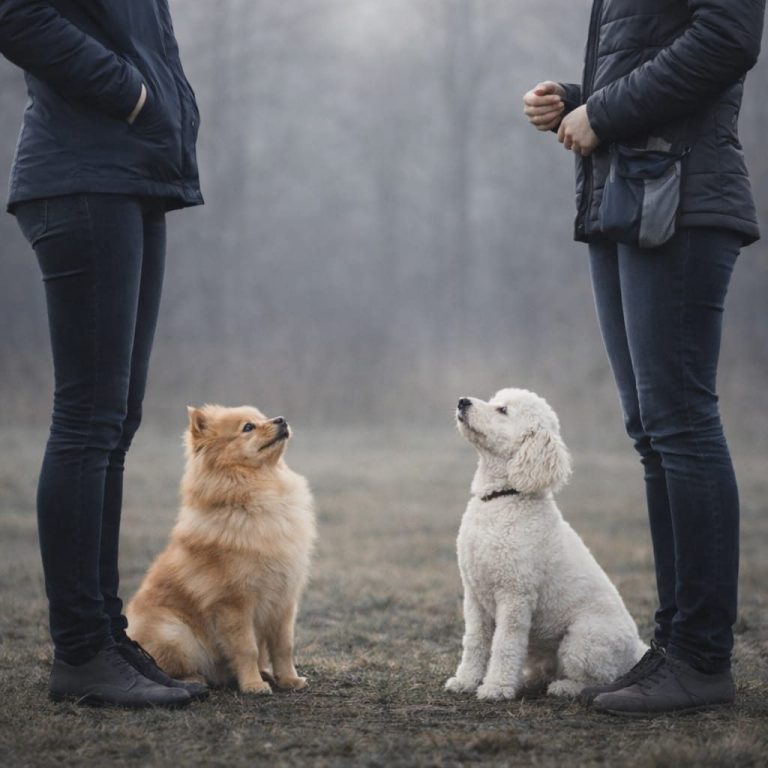 Gruppenkurs für Hundeerziehung in kleiner Gruppe dargestellt